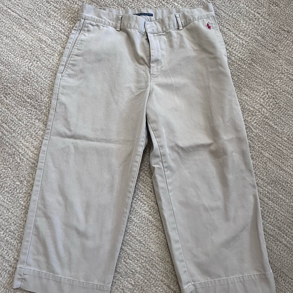 Ralph Lauren Sport Cropped Khakis Sz 10